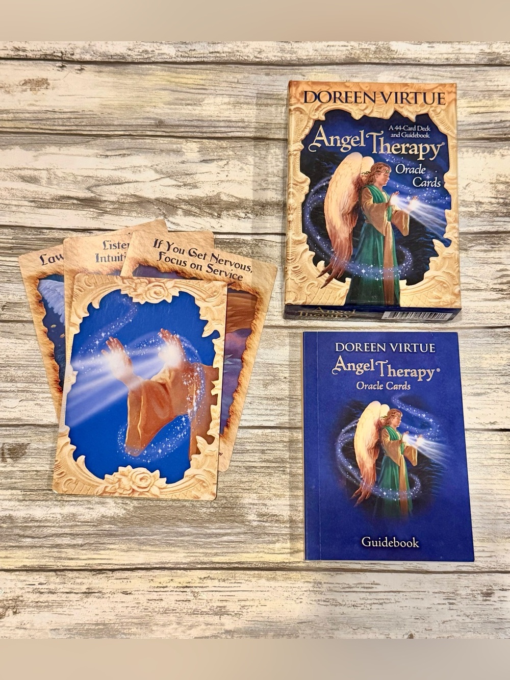 Doreen Virtue Angel Therapy Oracle Cards 44-Card Deck + Guidebook Angel Therapy